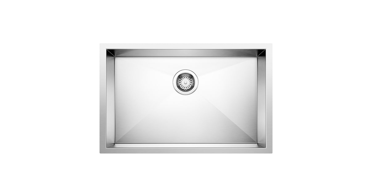 BLANCO Quatrus Unterbauspüle Edelstahl Satiniert – 38,1 X 38,1 Cm